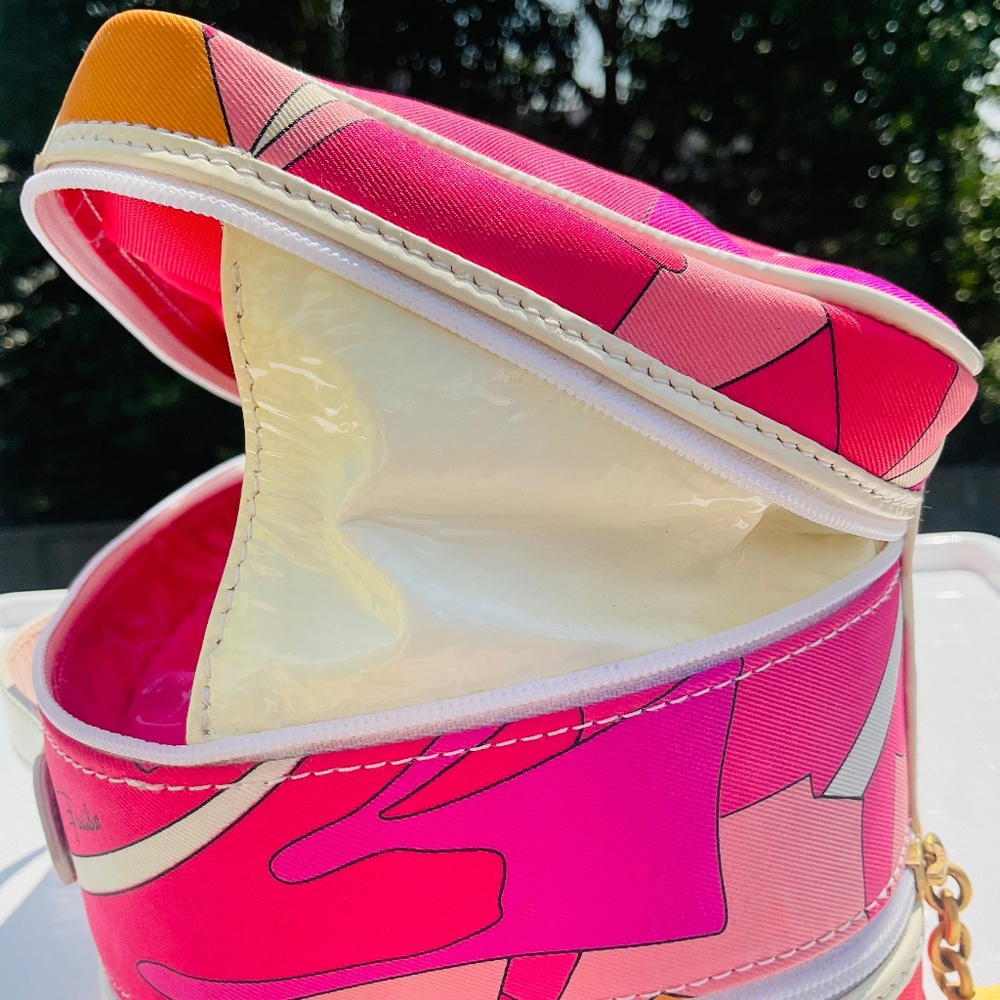 Authentic Vintage Emilio Pucci Vibrant Cosmetic Bag NWOT - Picture 11 of 14